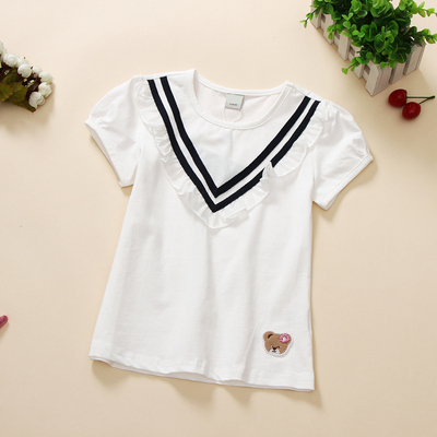 【亏本清仓110120130】女童短袖T恤半袖体恤儿童打底衫上衣童装