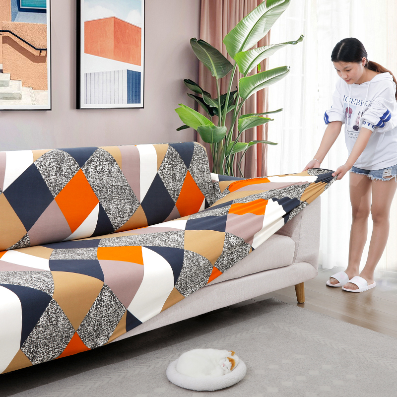 Hiện đại nhỏ gọn phòng khách sofa đệm bìa chung Bắc Âu Arts lười biếng Pigai Bu đệm đàn hồi bảo vệ sofa bìa khăn