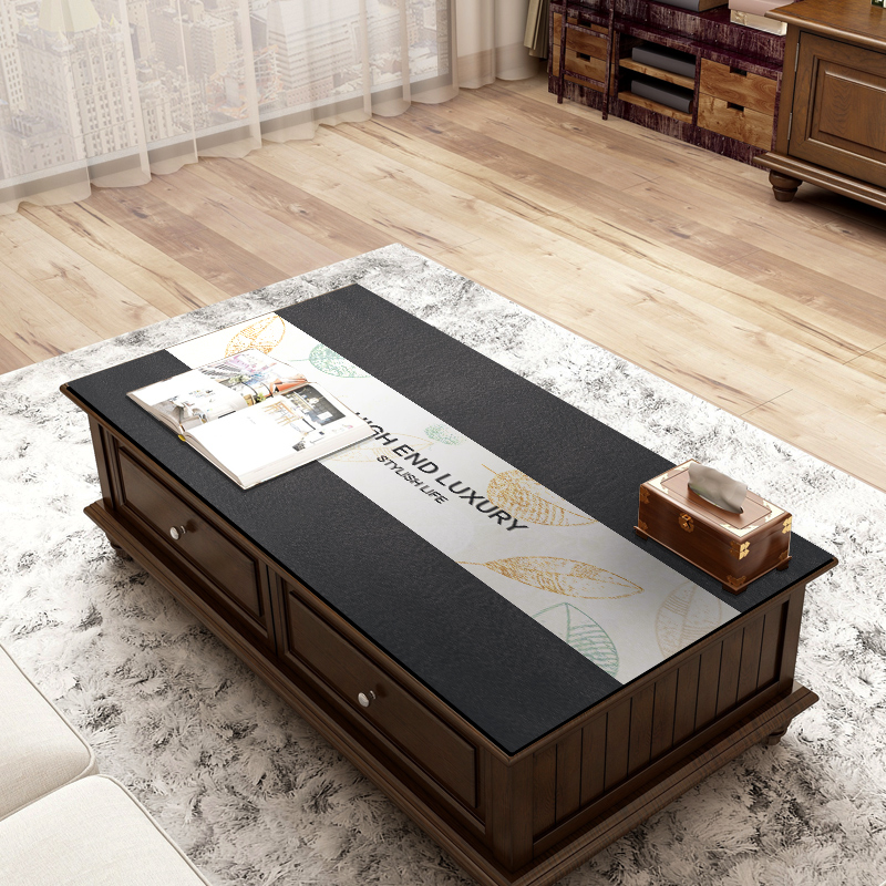 Da bàn cà phê vải hiện đại nhỏ gọn dầu không thấm nước dùng một lần chống bỏng bảng pvc Bắc Âu bảng diễn ra mat thảm dày