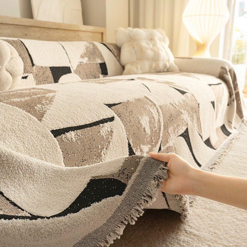 沙发套罩2025新款冬简约现代半边绒全包一体式防滑防猫抓沙发盖布,居家布艺,沙发套,淘宝优惠券,粉丝福利购,淘宝优惠卷
