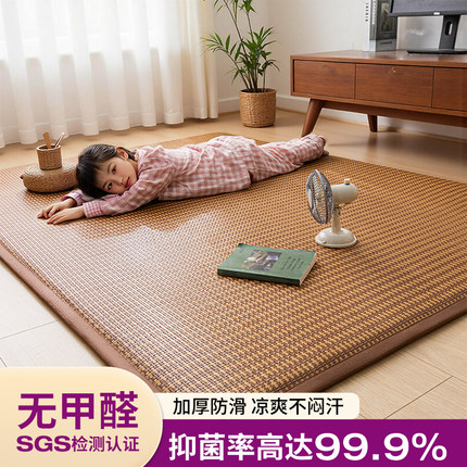夏季凉席地垫打地铺神器客厅卧室榻榻米可折叠地毯家用爬爬垫子