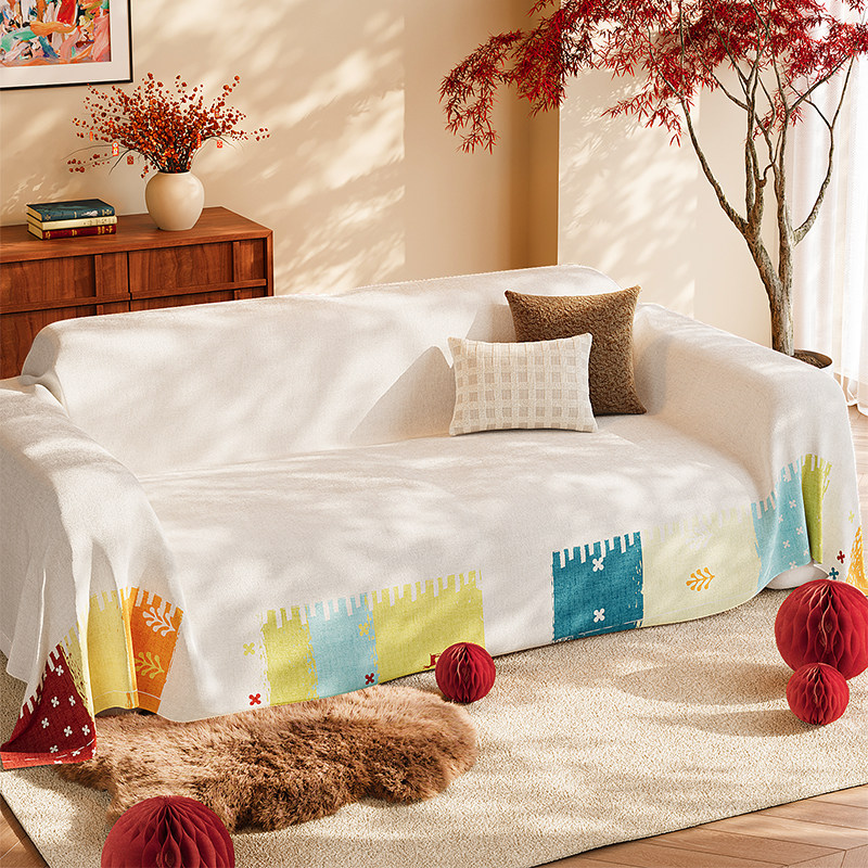 沙发巾一整张全盖现代简约风毛绒沙发毯子固定防滑防猫抓沙发套罩,居家布艺,沙发套,淘宝优惠券,粉丝福利购,淘宝优惠卷