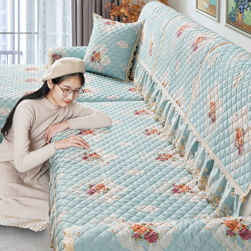 Four Seasons chung châu Âu sofa đệm sofa khăn trượt Bắc Âu đơn giản sofa trở lại pad khăn liệm che một tổng thể