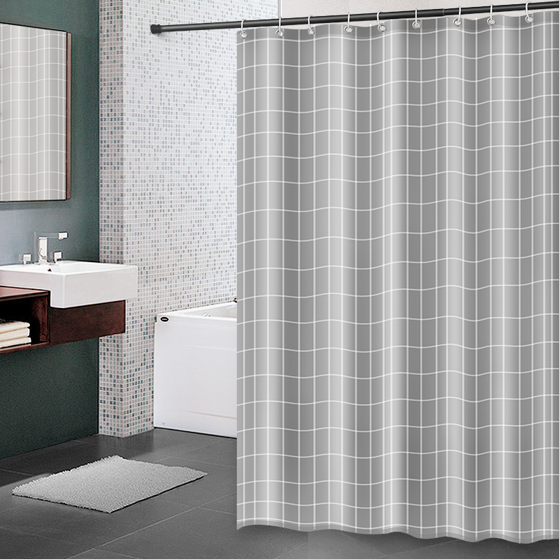 Ikea shower curtain tắm shower curtain cách ly thiết bị không thấm nước tránh khoan bộ tắm chống làm trống cao cấp rèm