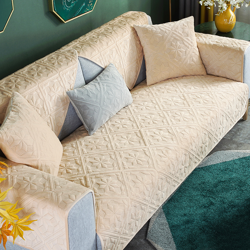 Azusa sofa sáng đệm Four Seasons chung Continental bộ vải trượt đệm sofa bìa khăn bao gồm tất cả hoàn vũ tối giản hiện đại