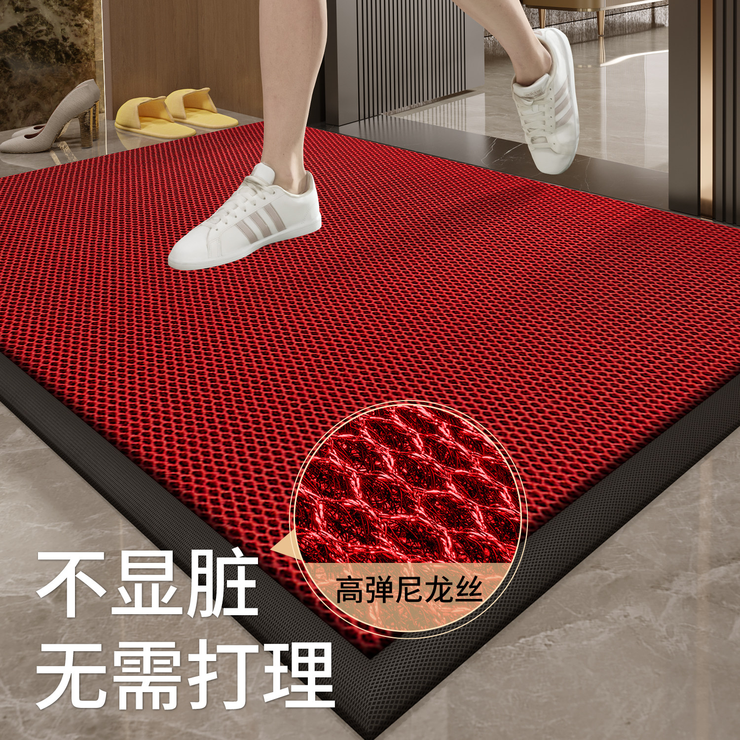 别墅入户门地垫弹力丝家用门口门垫防滑脚垫进门蹭土地毯耐脏垫子