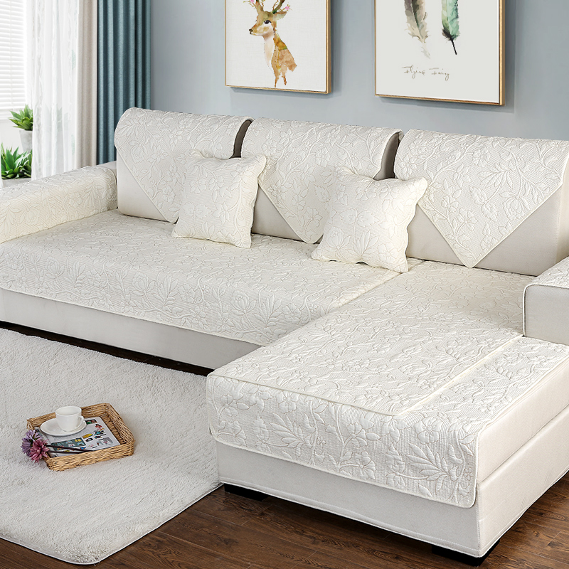 Bông sofa đệm sofa đệm mùa chống trượt phổ tấm vải liệm bao gồm tất cả đã bao gồm phổ bông khăn sofa trở lại