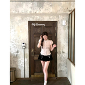 Rosemary 浮光玫瑰 蕾丝宫廷绑带娃娃天丝棉衬衫 Lily 泡泡袖 衬衣