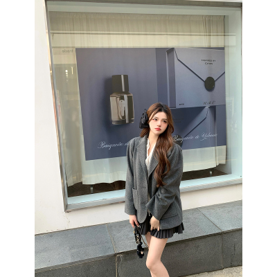 毛呢西装外套LilyRosemary