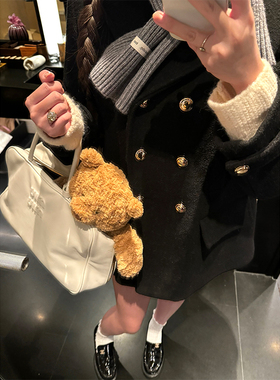 Lily Rosemary/ 巴黎浪漫 限定羊毛经典贵气金扣呢大衣