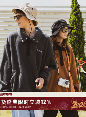 韦恩泽维尔潮牌大码加厚摇粒绒卫衣男潮ins情侣装秋季半高领 7836