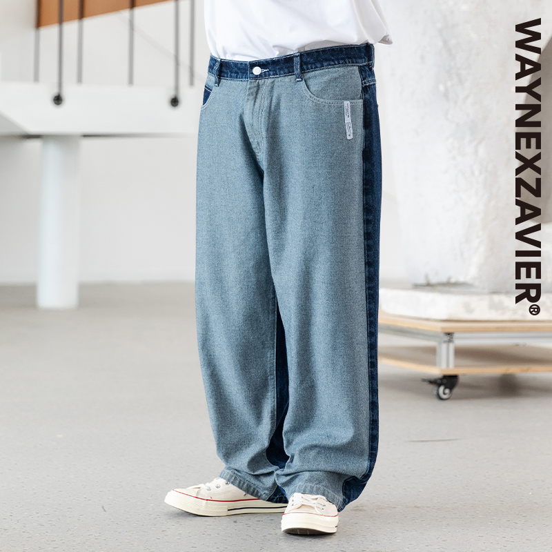 韦恩泽维尔长裤宽松四季牛仔裤