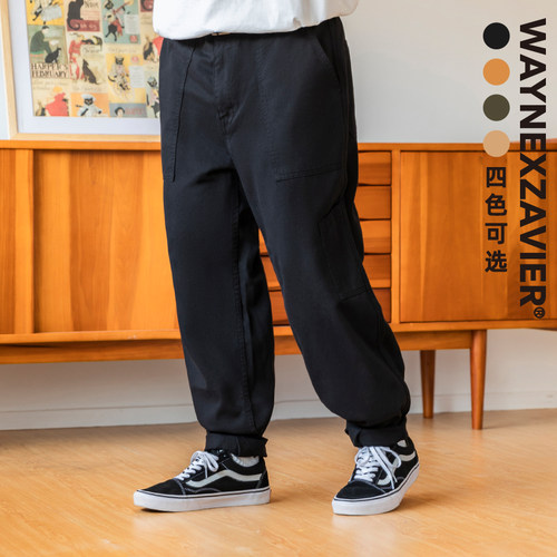 韦恩泽维尔长裤直筒宽松休闲裤