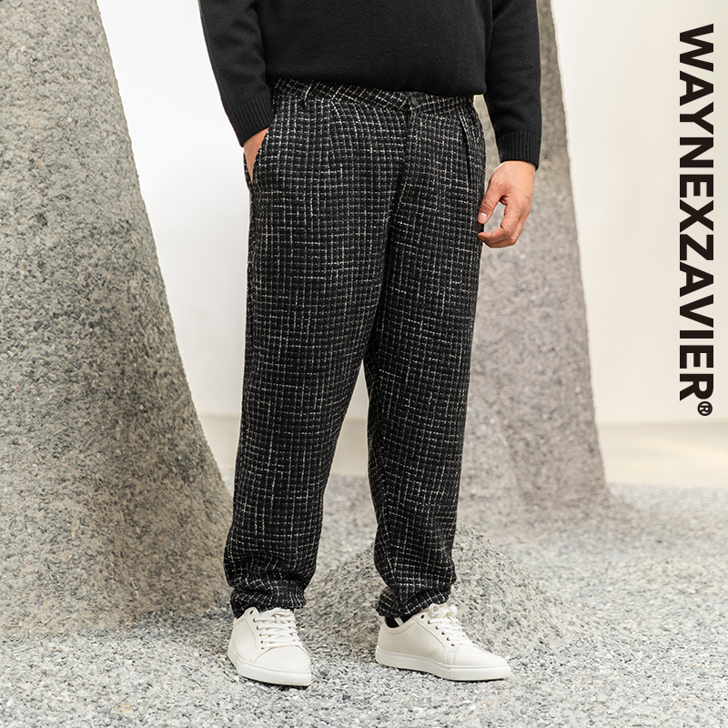 韦恩泽维尔休闲宽松冬季长裤西裤