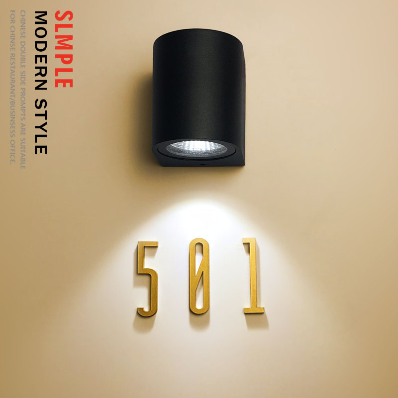 酒店民宿足浴包厢房间数字牌创意