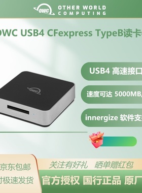 OWC相机存储卡高速读卡器CFE B卡专用USB4Type-C接口手机iPad可用