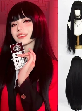 cos play角色扮演甜美可爱七彩化纤发发套各种长度
