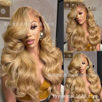 Honey Blonde Synthetic 13X4  Lace FrontAL Wigs Wigs-