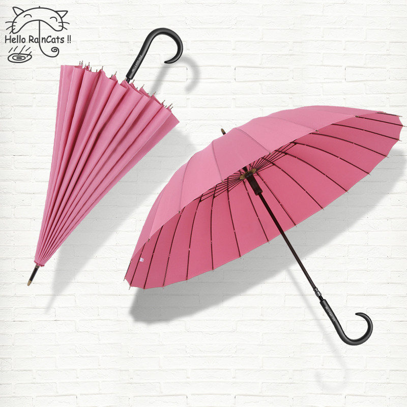 艺猫24骨雨伞双层长柄防雨加大加固双人加厚抗风伞弯柄抗风暴雨伞,居家日用,伞,淘宝优惠券,粉丝福利购,淘宝优惠卷