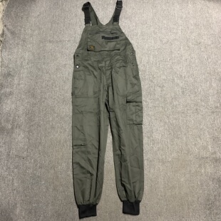 出口日本剩余军绿色束脚背带裤多口袋爬杆街舞服工作服演出滑板男