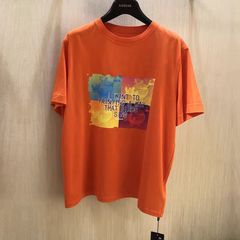 哥家专柜同款2026年夏季新国内专柜代购纯色印花圆领T恤女1300901