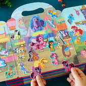 小马宝莉果冻贴纸书0到3岁幼儿童专注力贴贴画2宝宝4女孩粘贴玩具