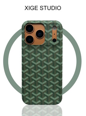 潮牌戈雅狗牙绿色菲林壳适用苹果17promax手机壳新款iPhone16promax/15promax/14promax/13promax防摔保护套