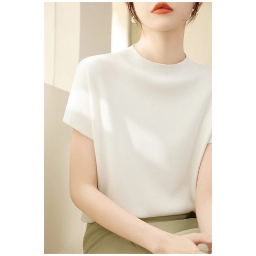 [D001-050 ] 针织衫冰丝短袖女士