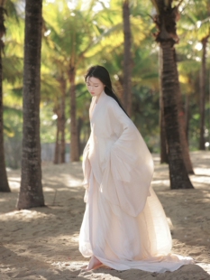 汉服出租 有香如故莫邪拖尾直裾参考马山楚墓直裾袍摄影拍照写真