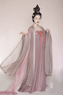 汉服出租沉香画舫夜半私语复原唐制衫裙高腰儒裙