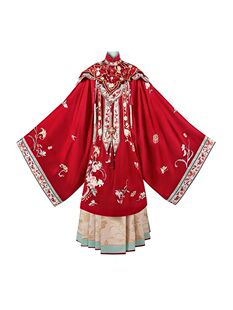 汉服出租十三余繁花有期明制绣花云肩中式婚服新娘出阁敬酒服