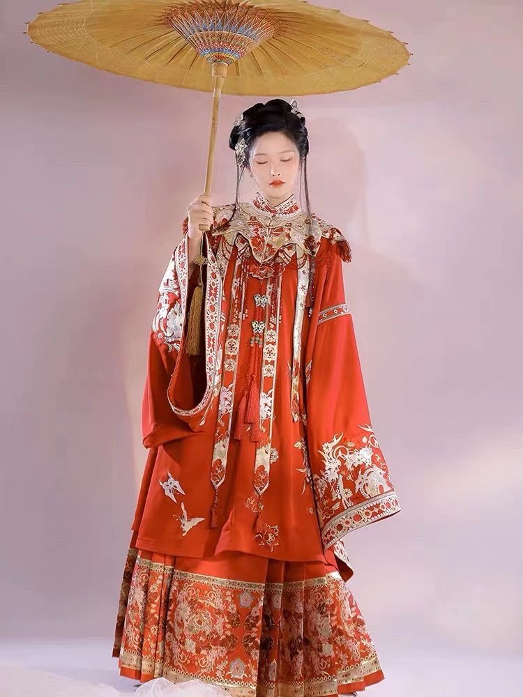 出租繁花有期翙羽霓凰祈愿少女金玉良缘婚服汉婚礼婚敬酒服-封面