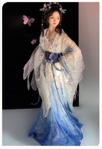 汉元素绛悠堂蝴蝶璎珞圈甄姬魏晋