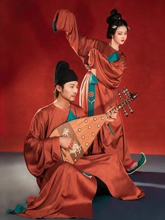 汉服出租裳宫语阿谣唐制圆领袍中国风情侣cp双面汉服春秋冬男女款