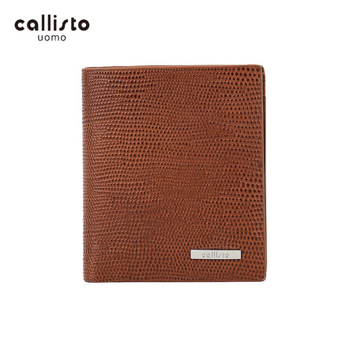 callisto卡利斯特男士商务休闲时尚竖版牛皮钱包SHCPE003YE