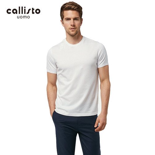 时尚宽松丝棉白色休闲都市T恤