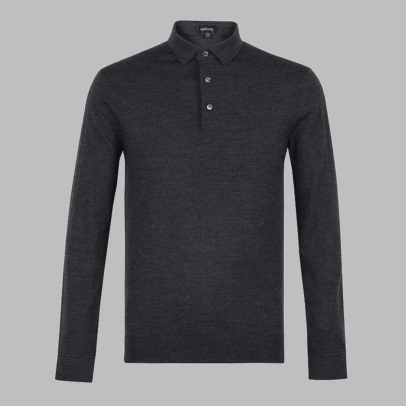 卡利斯特POLO领长袖羊毛T恤