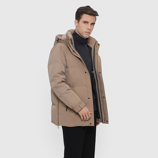 callisto卡利斯特秋冬百搭连帽羽绒服舒适柔软加厚时尚外套上衣男