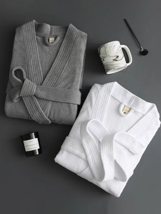 毛巾睡袍吸水速干浴 情侣四季 毛巾布七星酒店同款 浴袍男女士长款