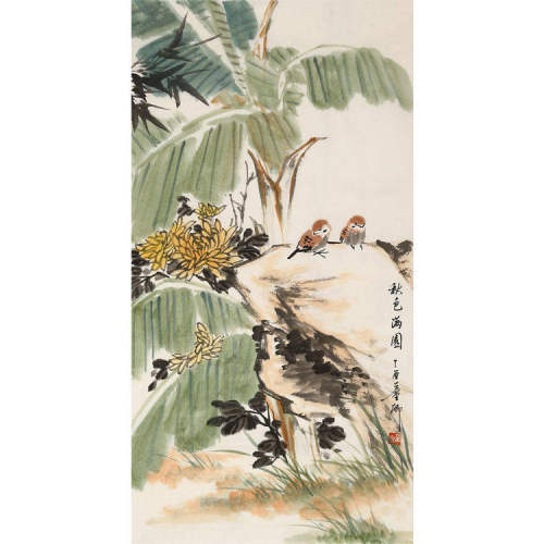 手绘高精11临摹董卿国画