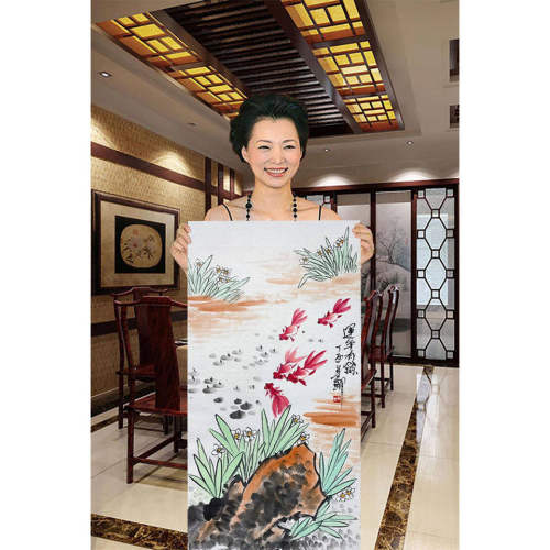 手绘高精11临摹董卿国画