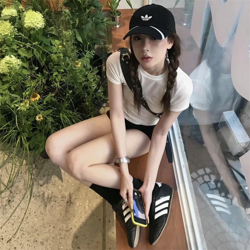 阿迪达斯三叶草男女鞋26秋季新款跆拳道训练皮面运动休闲鞋JQ4775