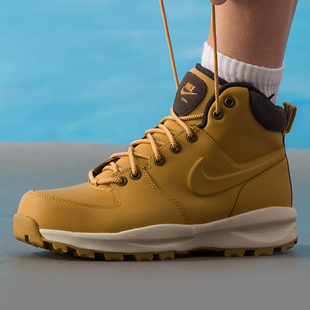 NIKE耐克官方正品男鞋冬季新款户外保暖中帮大黄靴马丁靴冬鞋男款