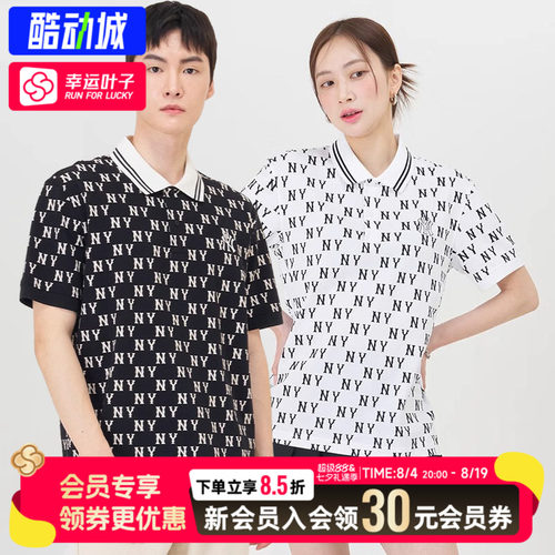 MLB正品老花POLO衫女装情侣男装
