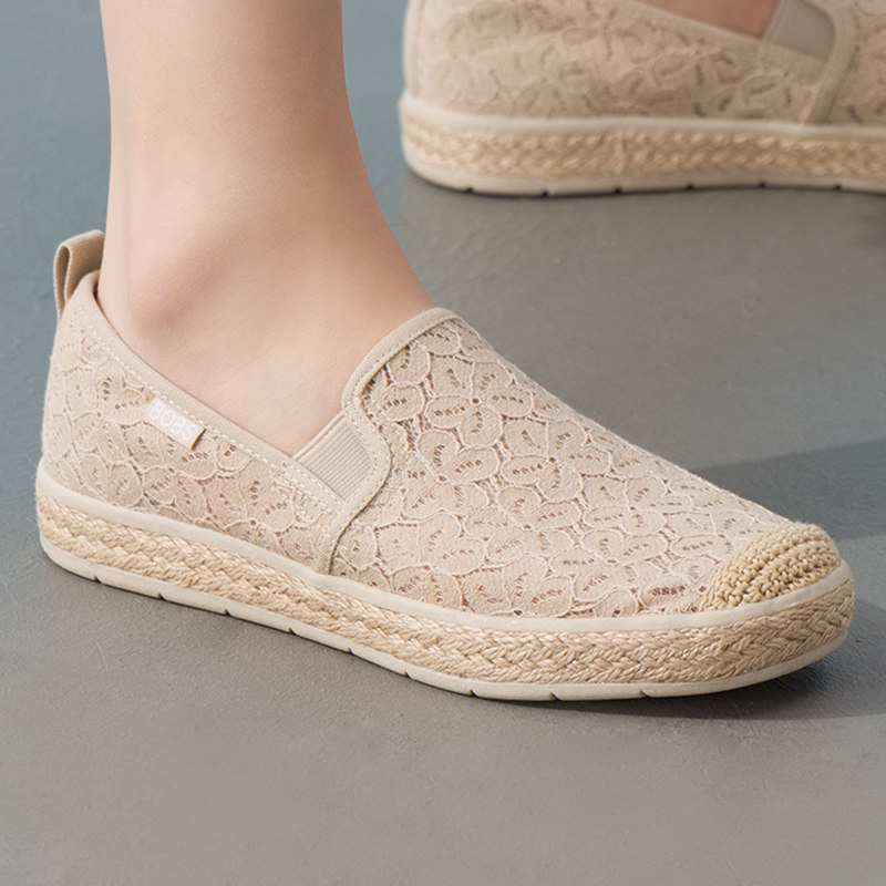 斯凯奇休闲鞋女鞋2026春季新款蕾丝透气网面舒适一脚穿平底运动鞋,运动鞋new,运动休闲鞋,淘宝优惠券,粉丝福利购,淘宝优惠卷