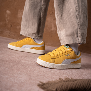 彪马男女同款情侣鞋官方正品Suede-XL黄色板鞋2026春季新款休闲鞋