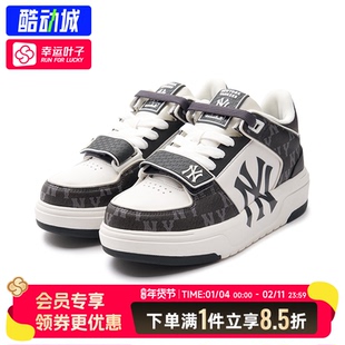 MLB鞋子男女鞋25冬季新款情侣板鞋学长鞋老花运动鞋休闲鞋