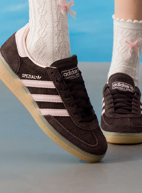 阿迪达斯三叶草女鞋2026新款HANDBALL SPEZIAL W运动休闲鞋IH1507