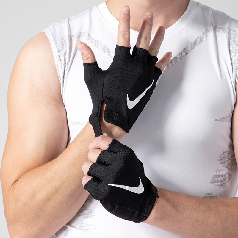 Nike耐克官方正品黑色半指健身手套男女运动防滑透气训练户外手套