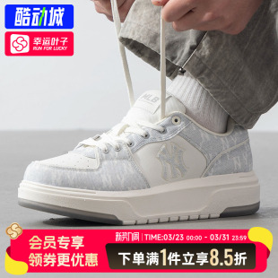 25冬季 新款 情侣老花运动鞋 MLB官方男鞋 休闲鞋 厚底板鞋 学长鞋 女鞋